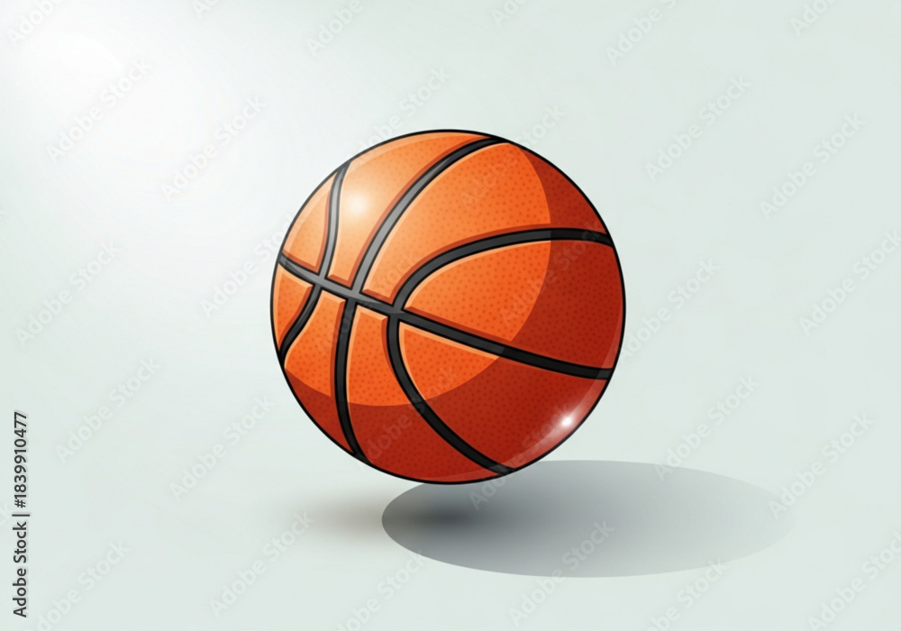 Fototapeta premium I will make an attractive 3D design with a basketball theme