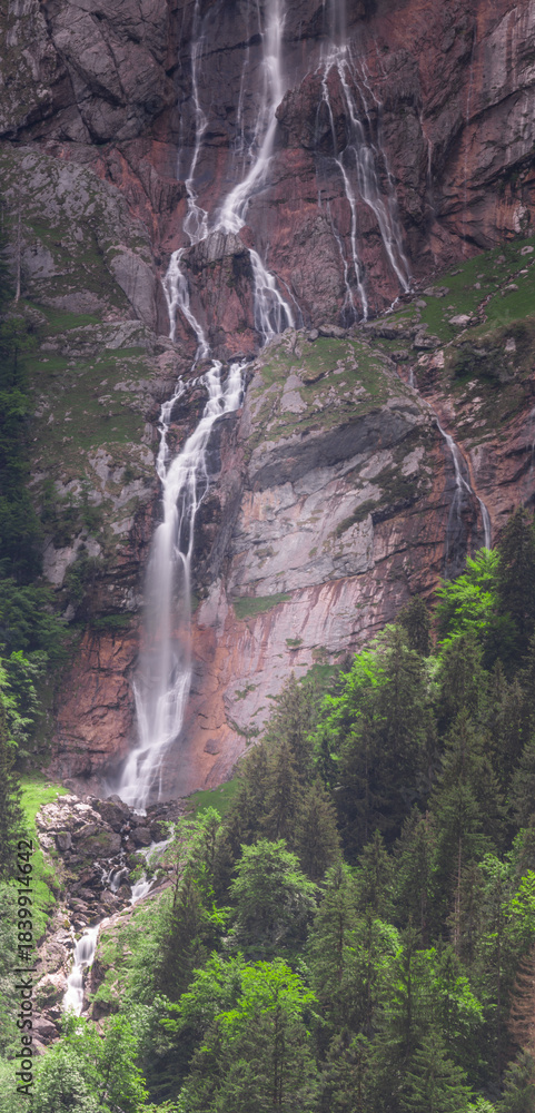 Fototapeta premium Rothbach Waterfall near Konigssee lake in Berchtesgaden National Park, Germany