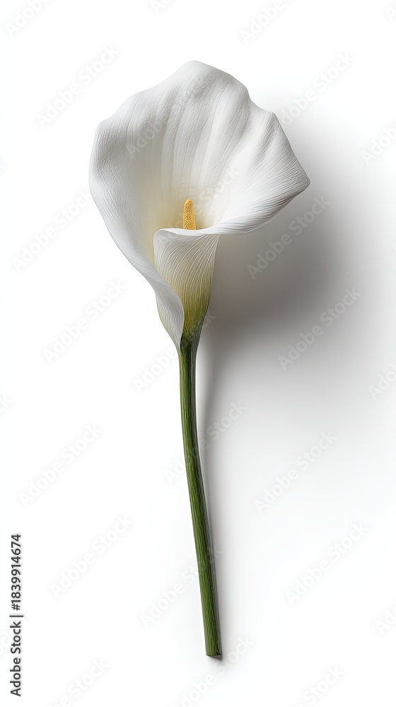Fototapeta premium White Calla Lily Isolated On White Background