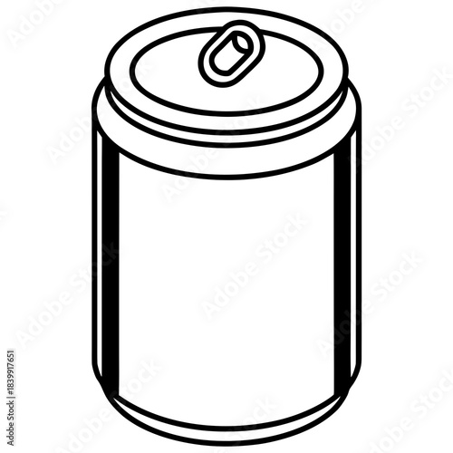 tin can vector illustration