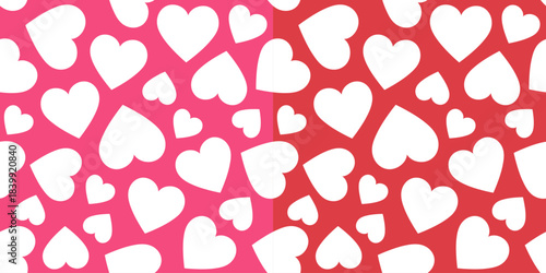 Seamless pattern with heart perfect for romantic occasions and celebrations.Vector illustration