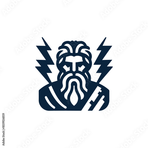 Zeus God of Thunder Logo