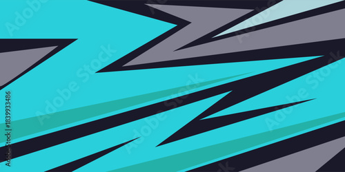 blue Abstract Vector with Sharp Lines background design for sport, racing, gaming, theme