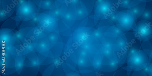 Shiny blue bokeh background with circles and flashes shiny, effect, abstract, design, light,  good