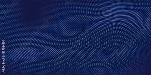 Abstract floor technology background with blue led light. Tech metaverse concept.