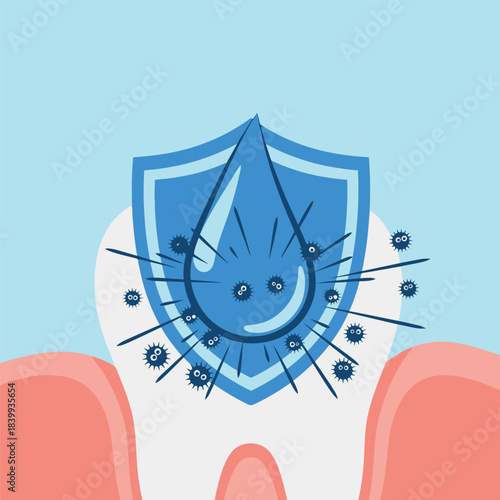 Dental Health Protection Shielding Teeth from Bacteria and Germs