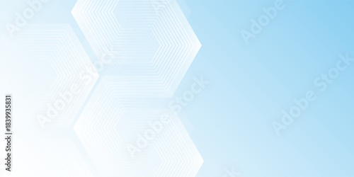 Abstract effect style geometric. Minimalist banner background pastel colorful blue and white gradations modern abstract