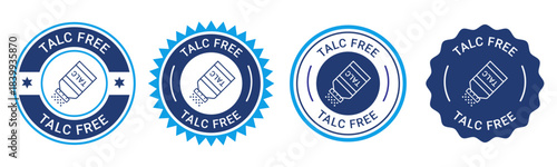 Talc Free Product Label Badge Icons