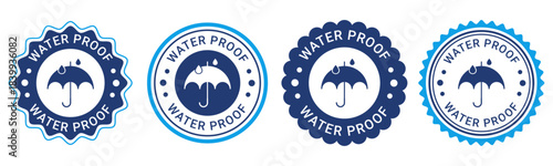 Waterproof Badge Labels Icons Design