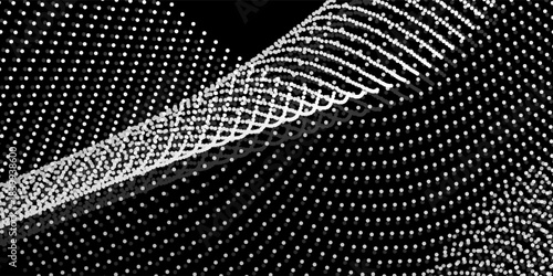 Abstract background with lines and waves and red. Medium banner size. Element for design. Vector background for brochure, booklet, flyer, poster.