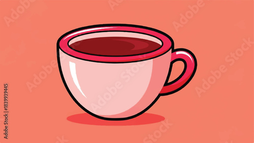 Illustration of a Cup of Coffee or Tea.