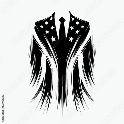 Silhouette of a Patriotic clothing