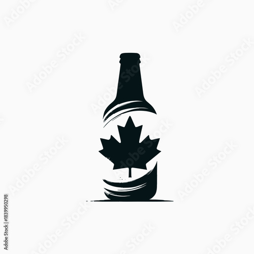 Canadian Beer Silhouette