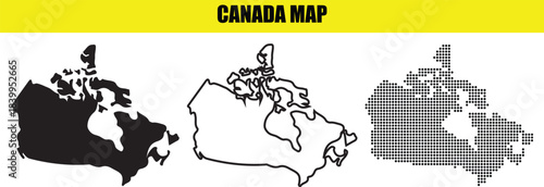 Texas map silhouette and outline