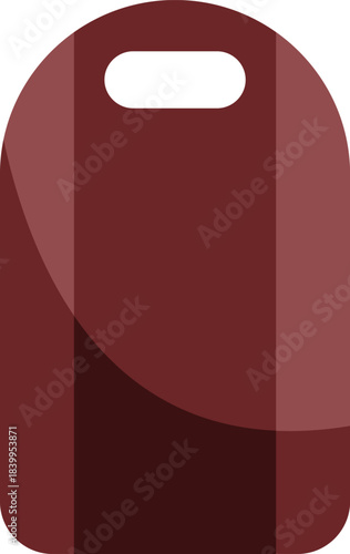 Kitchen cutting board with rounded corners and handle hole, ideal for food preparation