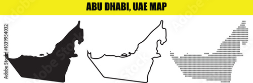 Abu dhabi, uae map
