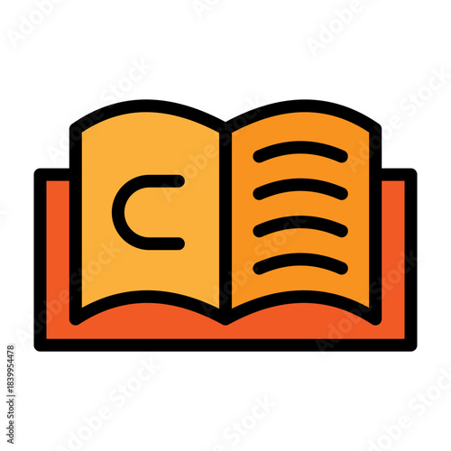 Book Rights Vector Filled Icon Design