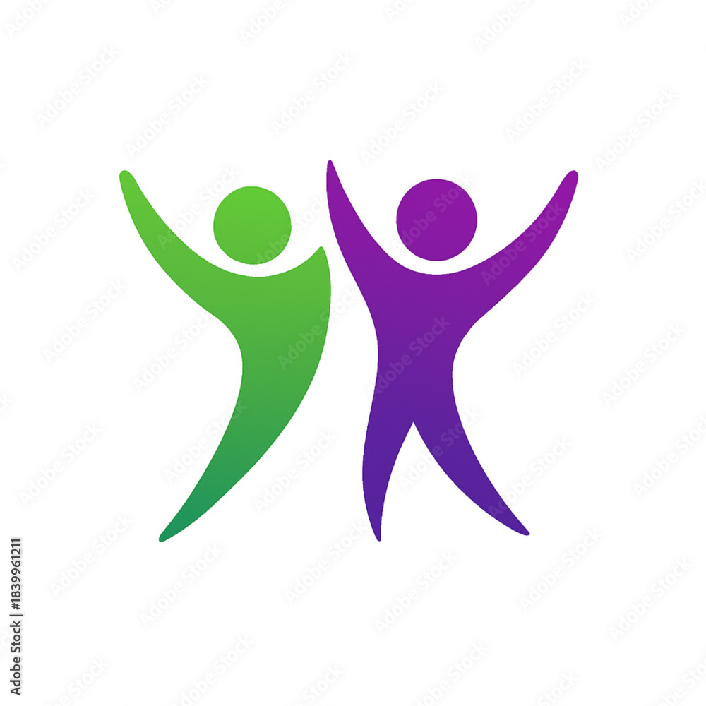 Obraz premium A logo for a community organization called people .Adoption Logo community logo template vector icon