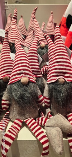  plush Christmas gnome or elf decoration, also known as a 