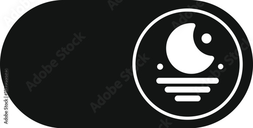 Toggle switch icon indicating dark mode or night settings