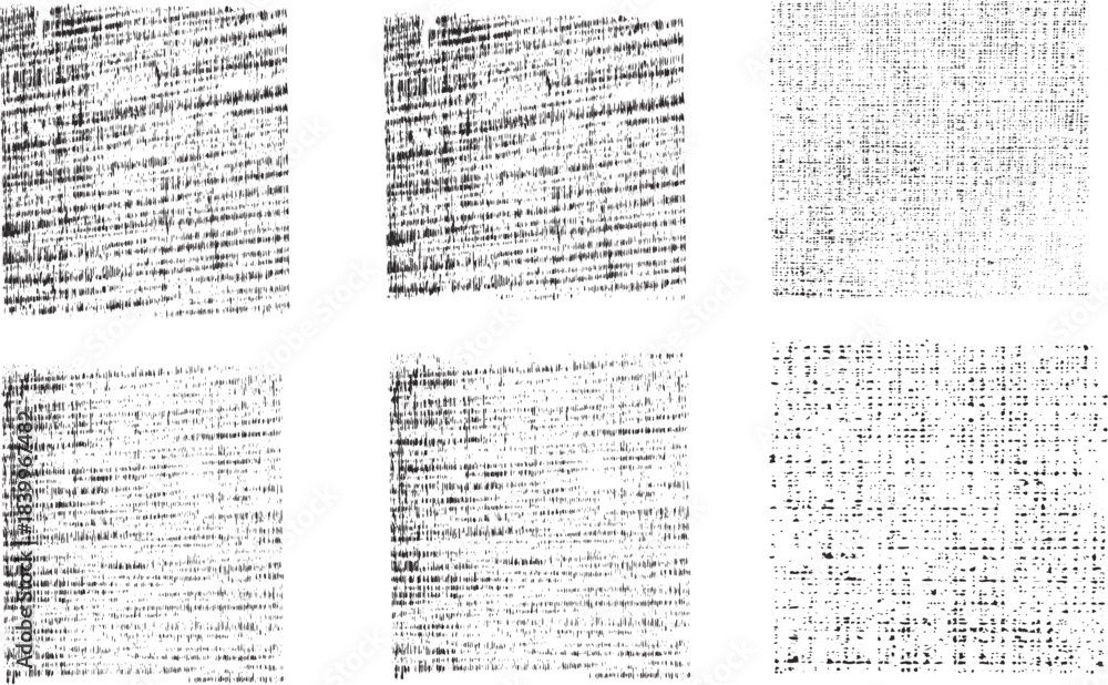 Obraz premium Black Paint Brush Stroke Set Vector