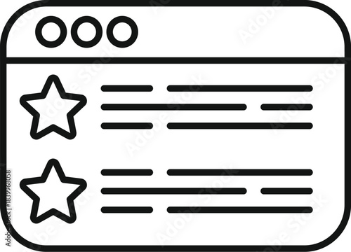 Browser window displaying a list of items with star ratings and user reviews