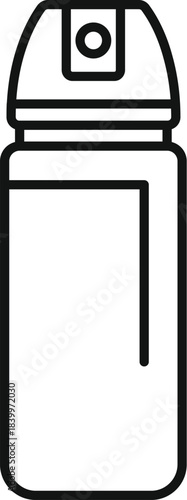 Drawing a common aerosol spray can concept