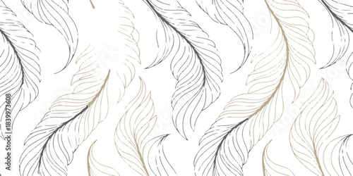 feather pattern vector seamless repeat surface design