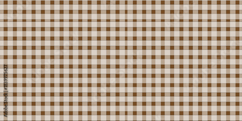 Christmas rhombus seamless pattern. Xmas plaid texture with gold line and stars. brown argyle geometric diamond abstract pattern. Christmas wrapping. Vector illustration isolated on brown background.