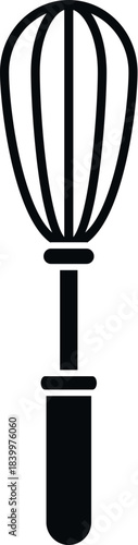 Whisk icon representing kitchen utensil for mixing and beating ingredients