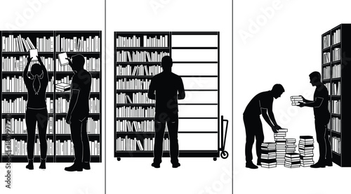 Inclined plane physics diagram vector, friction force, gravity components, block on slope, educational sketch, science concept, black illustration