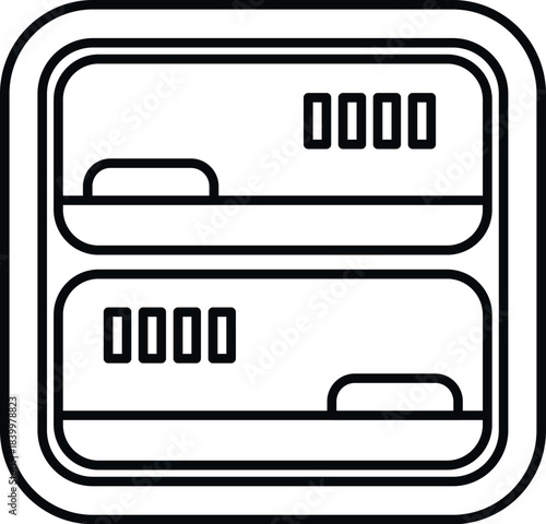 Electric meter showing digital display of energy consumption