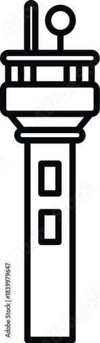 Airport control tower providing guidance for safe aircraft operations