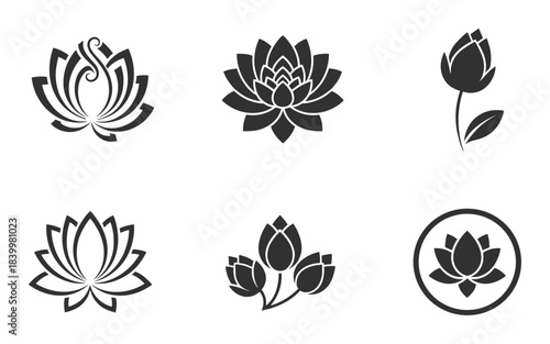 Lily of valley flower isolated spring floral plant blossom design element set