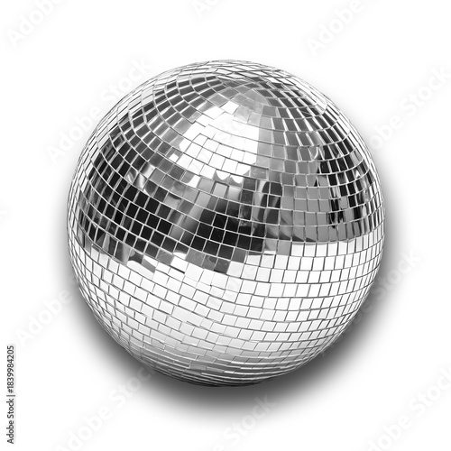 Sparkling Disco Ball on White Background.PNG