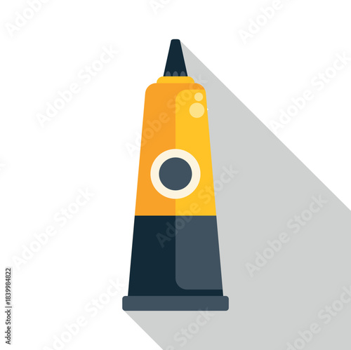 Adhesive glue tube vector illustrating crafting, repair, and diy projects