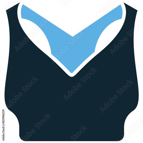 Sport bra icon vector for fitness apps and athletic apparel branding. Symbolizes active women, support, and health. Ideal for workout gear or gym themes.