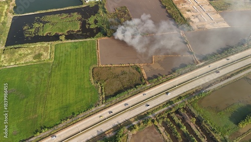 Climate change, Agriculture burning release carbon