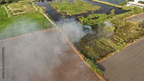 Climate change, Agriculture burning release carbon
