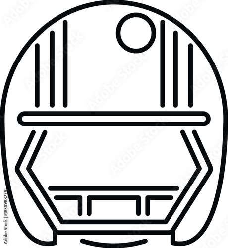 American football helmet providing head protection during rough play