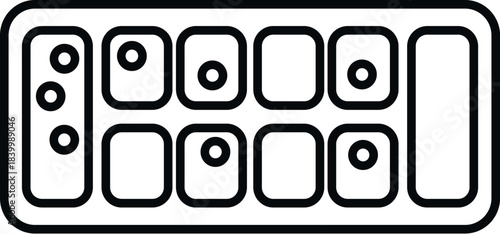 Ice cube tray providing frozen water and chilling drinks