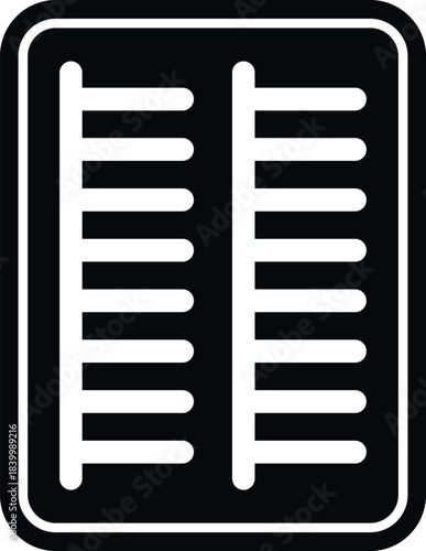 X ray film illustrating the human rib cage and spine as a medical diagnostic symbol