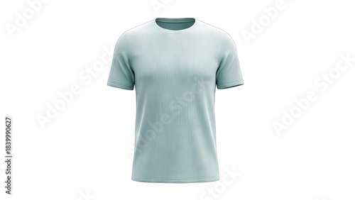 Mint Green T-Shirt Isolated on White Background