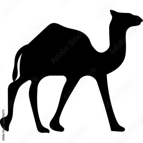 Camel Silhouette Islamic Illustration