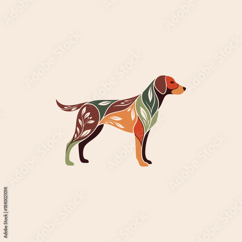 Dog icon flat vector design.