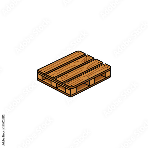 Pallet icon flat vector design.
