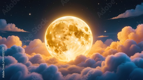 moon and clouds