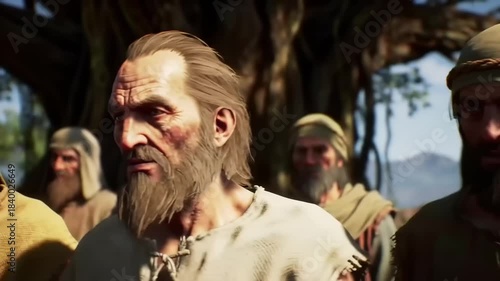 Group of medieval men