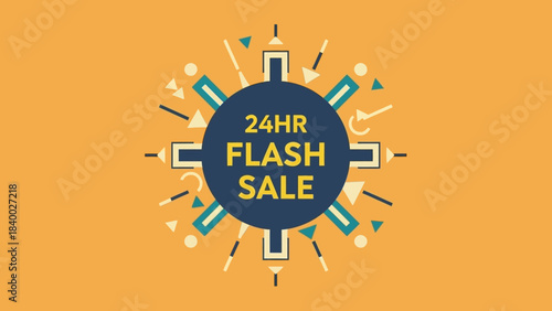 Dynamic 24HR Flash Sale Badge for Online Promotion.