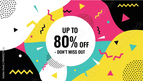 Big Sale Announcement Up To Eighty Percent Off.